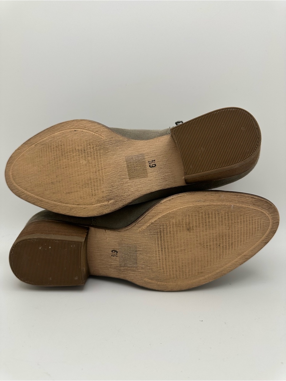 Seychelles Faux Fur Gray Ankle Suede Leather Boots Side Zip - Picture 8 of 12